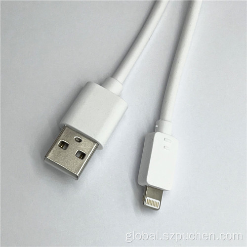 China White TPE material phone data cable for iPhone Manufactory